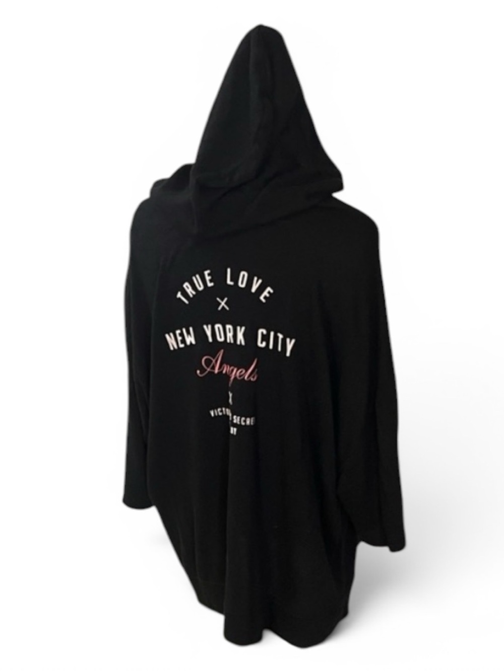 NWOT Victoria's Secret Black Pull Over Hoodie - Picture 7 of 10